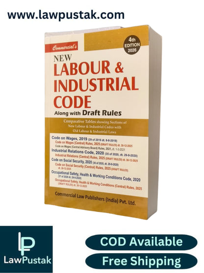 New Labour & Industrial Code Along with Draft Rules - 4th Edition 2026 | Commercial Law Publishers (India) Pvt. Ltd.