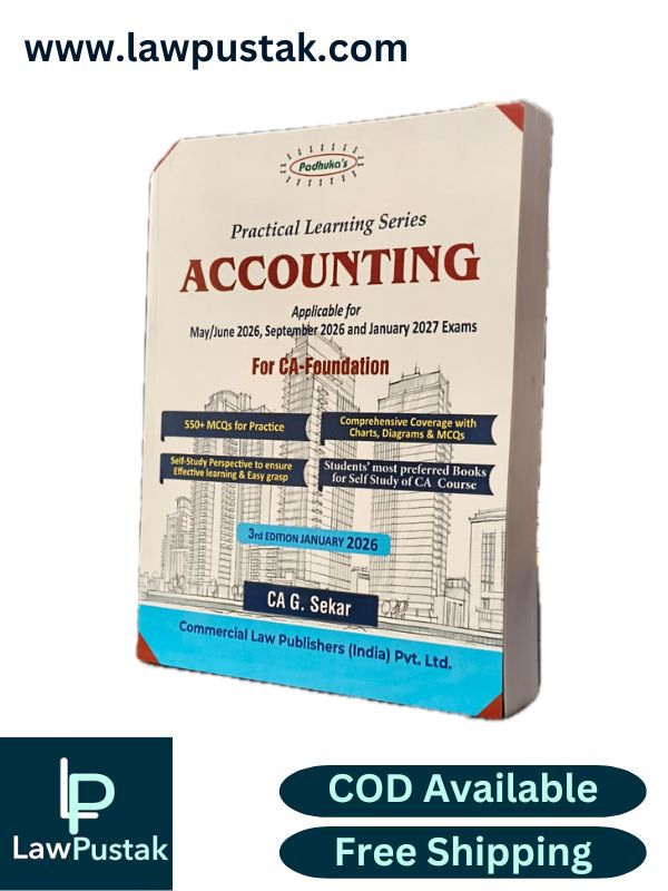 Accounting Book for CA Foundation | Practical Learning Series Accounting | Applicable for May/June 2026, September 2026 and January 2027 Exams | CA G.Sekar | CA Foundation | 3rd Edition 2026
