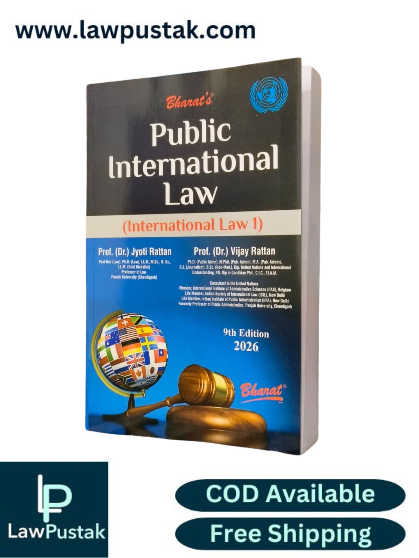 Publica International Law (International Law 1) by Prof. (Dr.) Jyoti Rattan and Prof. (Dr.) Vijay Rattan - 9th Edition 2026 | Bharat Law House Pvt. Ltd.