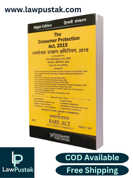 The Consumer Protection Act, 2019 BareAct Diglot Edition 2025 - Whitesmann Publishing
