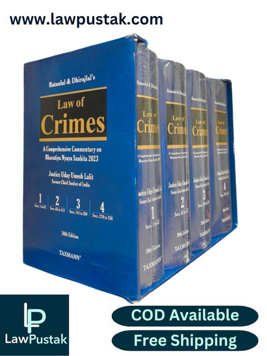 Ratanlal & Dhirajlal's Law of Crimes By Uday Umesh Lalit - March 2025 Edition (In 4Volumes) - Taxmann