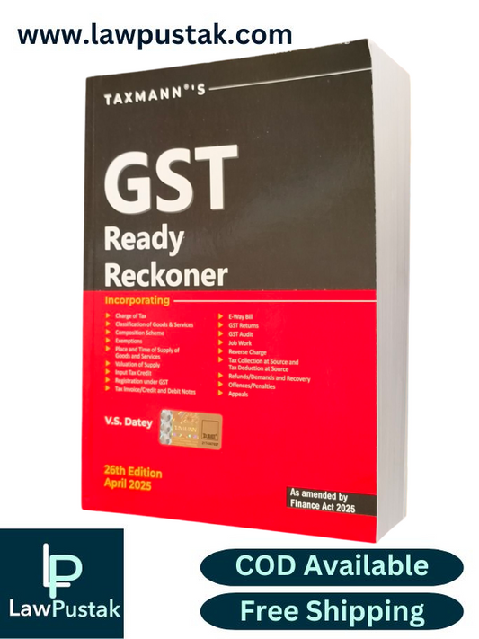 GST Ready Reckoner By V.S. Datey - 26th Edition, April 2025 - Taxmann