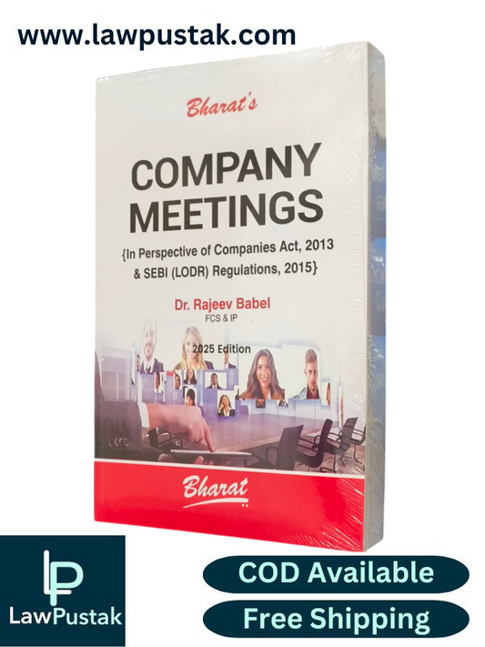 Company Meetings by Dr. Rajeev Babel - 1st Edition 2025 - Bharat Law House