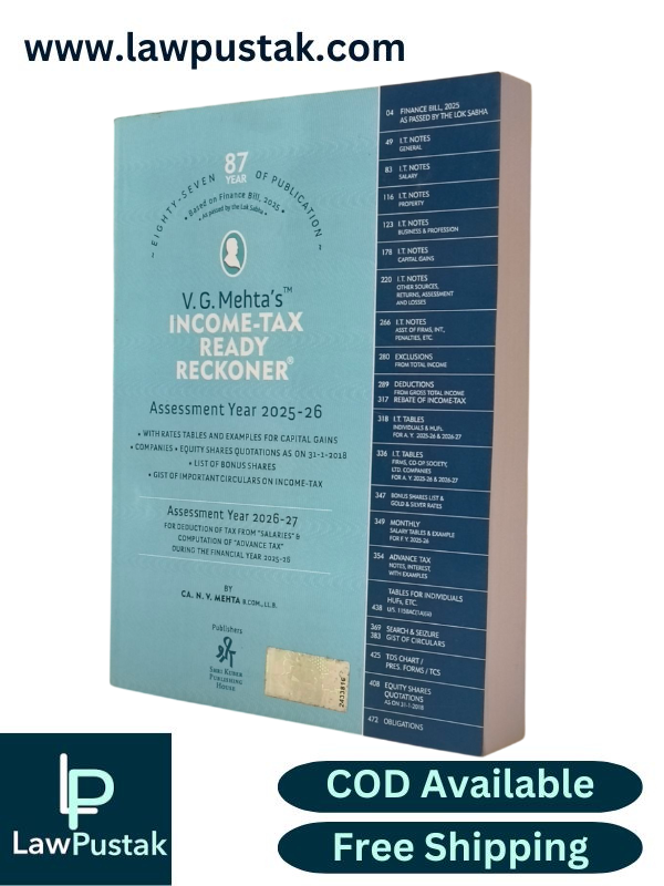 Income-Tax ready Reckoner Assessment Year 2025-26 By V.G. Mehta - Shri Kuber Publishing House