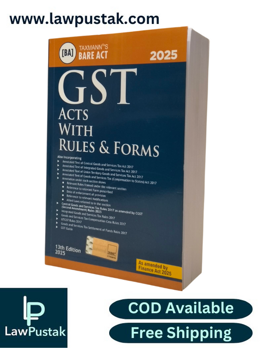 GST Acts With Rules & Forms - 13th Edition 2025 Bare Act - Taxmann