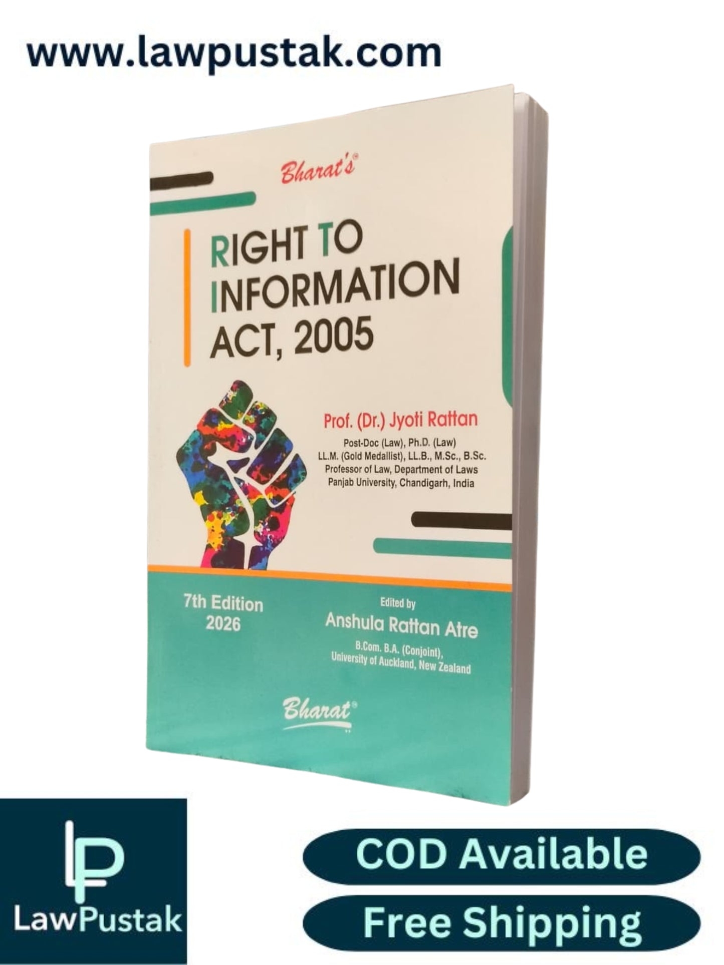 Right to Information Act, 2005 by Prof. (Dr.) Jyoti Rattan - 7th Edition 2026 | Bharat Law House Pvt. Ltd.