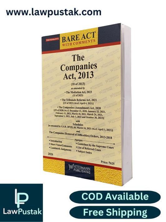 The Companies Act, 2013 - Edition 2026 - Bare Act | Whitesmann Publishing