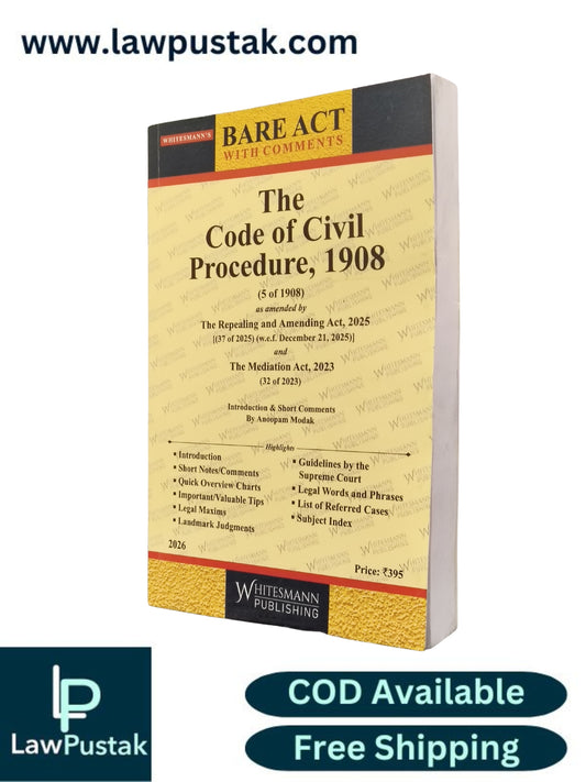 The Code of Civil Procedure, 1908 - Edition 2026 - Bare Act | Whitesmann Publishing