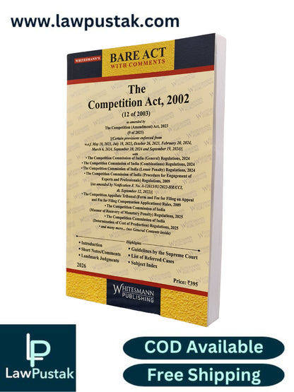 The Competition Act, 2002 - Edition 2026 - Bare Act | Whitesmann Publishing