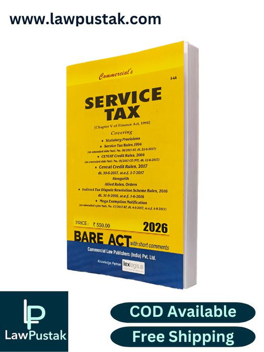 Service Tax - Bare Act | Commercial Law Publishers (India) Pvt. Ltd.