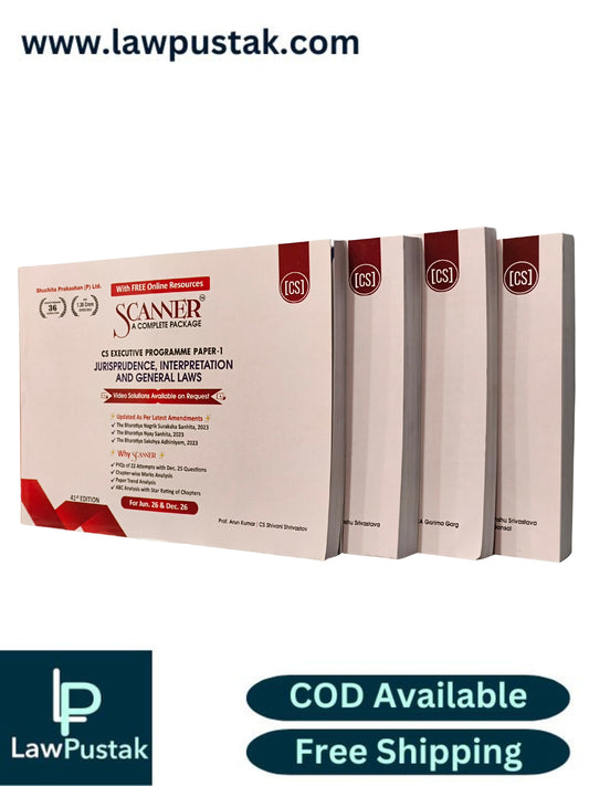 CS Executive Programme Group - 1 Combo (Papers 1,2,3 & 4) Set of 4 Books by Shuchita Prakashan - Applicable for June 2026 and December 2026 | Scanner