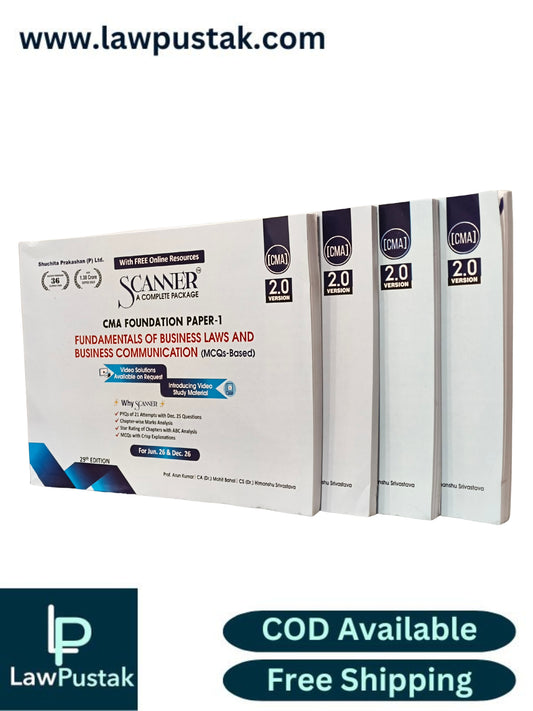CMA Foundation (Paper 1,2,3 & 4) Set of 4 Book By Shuchita Prakashan | Applicable For June 2026 and December 2026 | Scanner