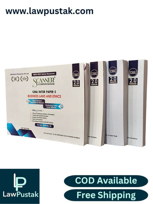 CMA Inter Group 1 Study Material, Set of 4 Books (Paper 5,6,7,8) by Shuchita Prakashan - for June 2026 and December 2026 Exam | Scanner