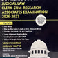 Complete Guide to Supreme Court Judicial Law Clerk-cum-Research Associates Examination 2026-2027 by Srishti Verma & Raghav Gupta | Whitesmann Publishing