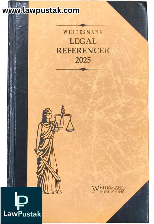 Legal Referencer Register 2025 | Leather Bound | Standard Size | Golden With Black Color Cornor