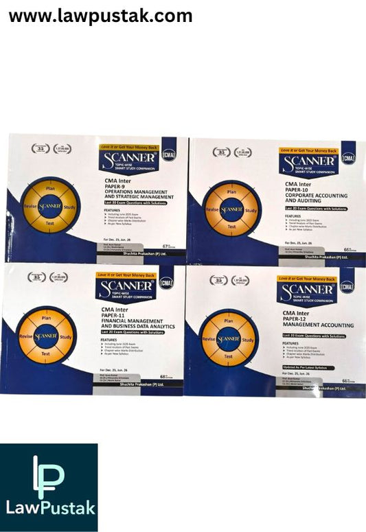 CMA Intermediate Group 2 - Combo of 4 Books Set by Shuchita Prakashan - for Dec 2025, June 2026 Exam | Scanner