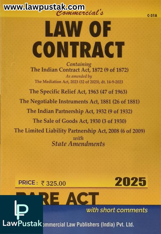 Law of Contract - Bare Act | Commercial Law Publishers (India) Pvt. Ltd.