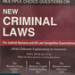 MCQ’s Multiple Choice Questions on New Criminal Laws (For Judicial Services and All Law Competitive Examinations) By Pragya Kiran - Edition 2025 - Whitesmann Publishing