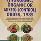 The Fertiliser (Inorganic, Organic or Mixed) (Control) Order, 1985 | Asia Law House