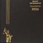 Legal Ready Referencer Year Book 2026 - Honeycomb Design Cloth Black Color Advocate Diary - Young Global Publications