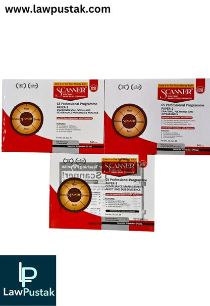 CS Professional Programme Group 1 (Paper 1,2,3) By Shuchita Prakashan | Applicable For Dec. 25, Jun 26 | Scanner