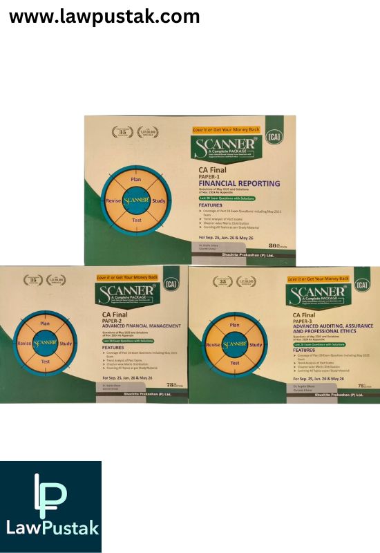 CA Final Group-I Combo Set of 3 Books by Shuchita Prakashan - for Dec 2025, June 2026 Exam | Scanner