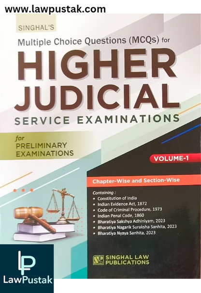 MCQ's for Higher Judicial Service Examinations for Preliminary Examinations | Volume-1 & 2 Edition 2025 - Singhal Law Publication 