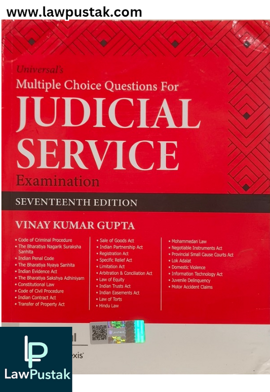 Universal's Multiple Choice Questions for Judicial Service Examination By Vinay Kumar Gupta - 17th Edition 2024 - LexisNexis