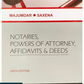 Notaries Powers of Attorney, Affidavits & Deeds By Majumdar & Saxena - 6th Edition 2025 - Orient Publishing Company