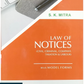 Law of Notices (Civil, Criminal, Company, Taxation and Labour) with Model Forms 5th Edition 2025 by S.K. Mitra | Orient Publishing Company