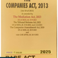 The Companies Act, 2013 [Act 18 of 2013] As Amended By The Mediation Act, 2023 BareAct 2025 - Commercial Law Publishers