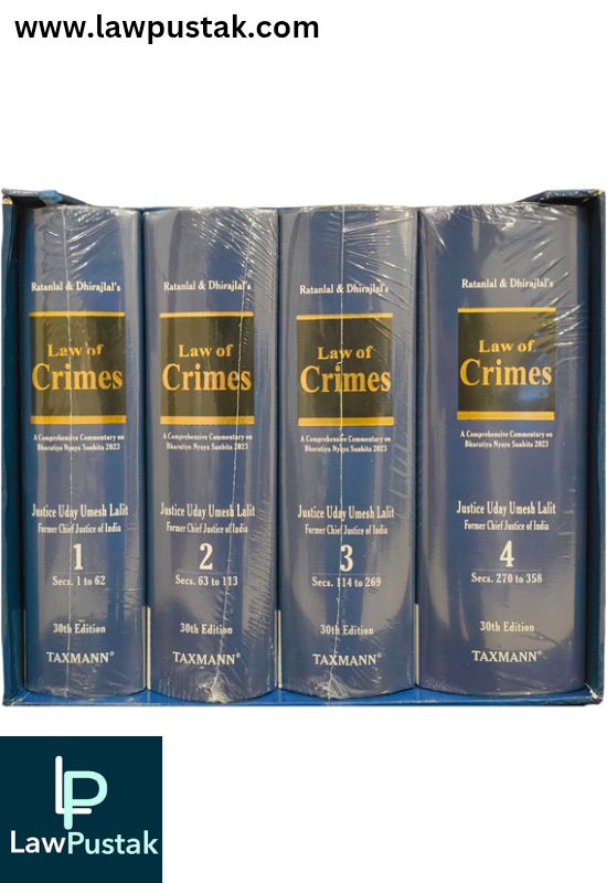 Ratanlal & Dhirajlal's Law of Crimes By Uday Umesh Lalit - March 2025 Edition (In 4Volumes) - Taxmann