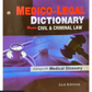 Medico-Legal Dictionary under civil & criminal Law  By R.P. Kataria - 2nd edition 2025 - Orient Publishing Company 