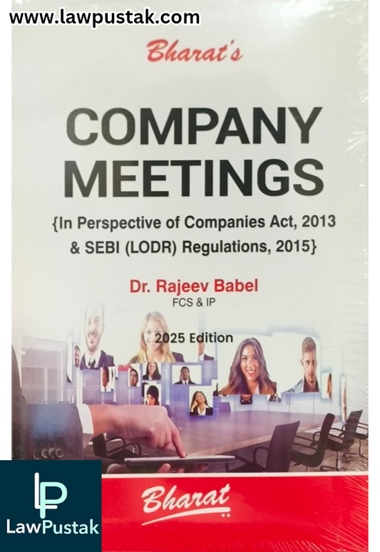 Company Meetings by Dr. Rajeev Babel - 1st Edition 2025 - Bharat Law House