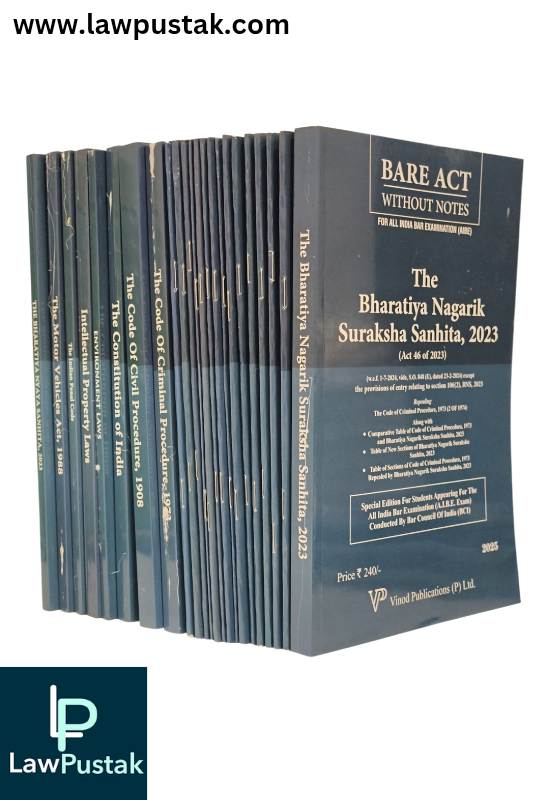 AIBE Bare Acts - Set of 23 Bare Acts Without Notes - With New Criminal Laws BNS | BNSS | BSA - As per New Syllabus | Vinod Publications (P) Ltd.