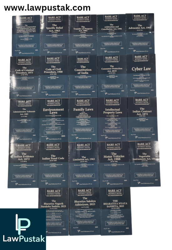 AIBE Bare Acts - Set of 23 Bare Acts Without Notes - With New Criminal Laws BNS | BNSS | BSA - As per New Syllabus | Vinod Publications (P) Ltd.