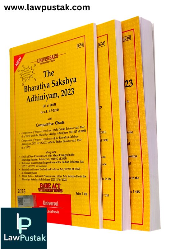  Universal's New Criminal Laws Bareacts Combo 2025 | BNS, BSA, BNSS | 2025 edition (Set of 3 BARE ACT) -  LexisNexis