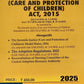 The Juvenile Justice (Care and Protection of Chilren) Act, 2015 - Bare Act | Commercial Law Publishers (India) Pvt. Ltd.