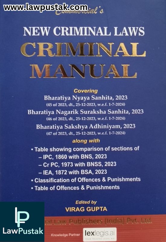 New Criminal Laws - Criminal Manual (Pocket Edition) | Commercial Law Publishers (India) Pvt. Ltd.