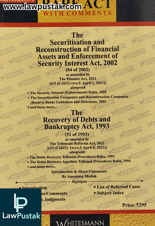 The Securitisation and Reconstruction of Financial Assets and Enforcement of Security Interest Act, 2002 - Edition 2026 - Bare Act | Whitesmann Publishing 